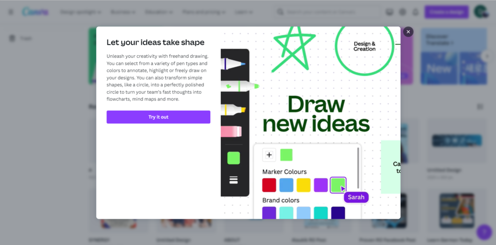 Draw new ideas